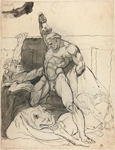 Hercules Killing the Mares of Diomedes