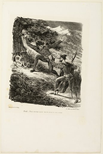 Faust and Mephistopheles in the Harz Mountains, from Faust