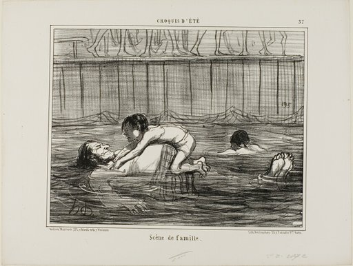 A Family Scene, plate 37 from Croquis D'été