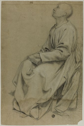 Seated Monk Holding Book