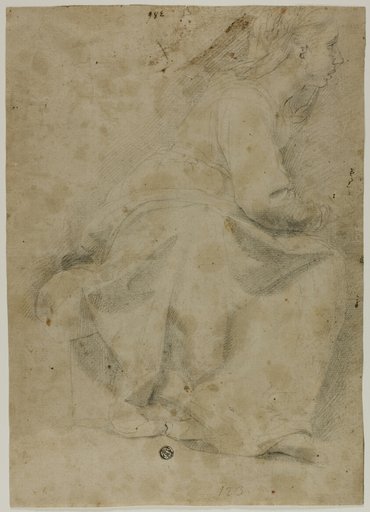 Seated Woman in Profile to Right