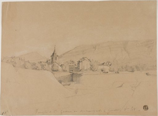 The Church of Saint-Gervais Seen From the Ramparts at Geneva