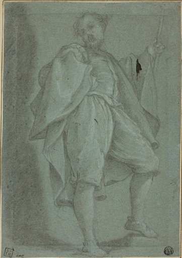 Man Standing with Staff