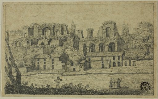 River Landscape with Roman Ruins