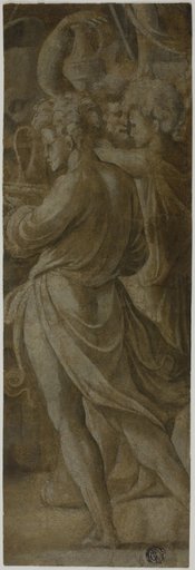 Fragment of a Composition: Attendants Bearing Flagons