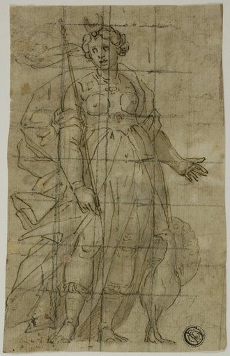 Study for Juno (or Diana) with a Peacock