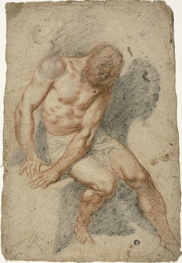Study of a Seated Male Nude