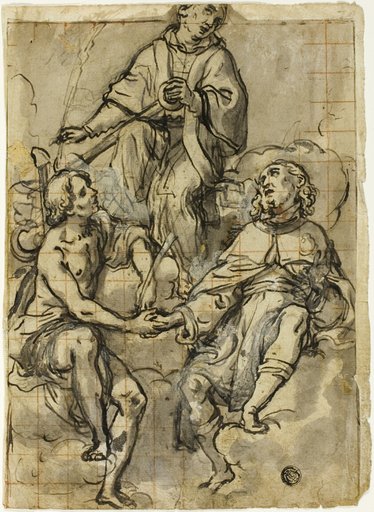 Saint Clement Flanked by Saints Sebastian and Roch