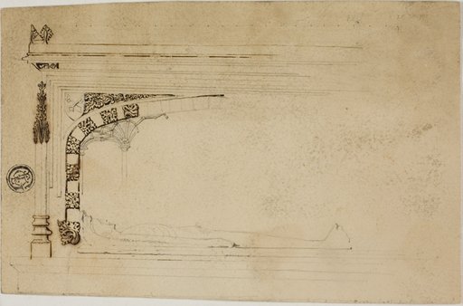Unfinished Drawing of a Tomb