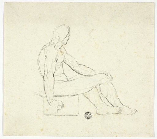 Seated Male Nude