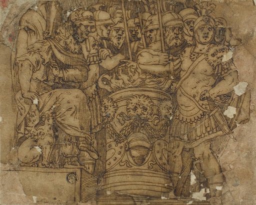 Mucius Scaevola Putting His Hand in the Flame before Porsenna