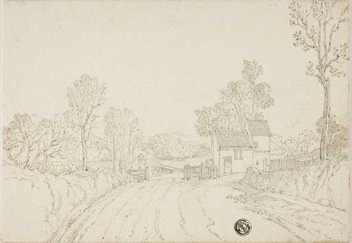 Road Past House in Landscape