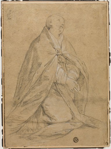 Kneeling Ecclesiastic Saint