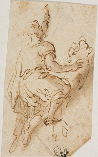 Man Mounting Lion