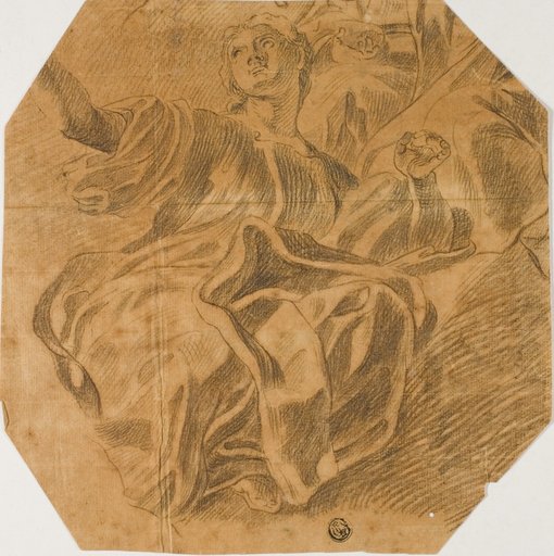 Seated Allegorical Female Figure