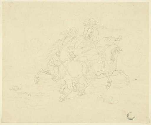 Skirmish between Two Cavalrymen