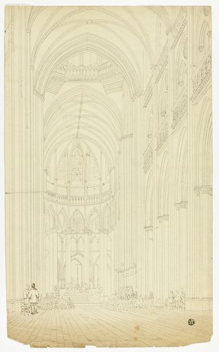 Interior of a Gothic Cathedral