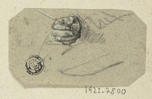 Right Hand Holding Drawing Implement