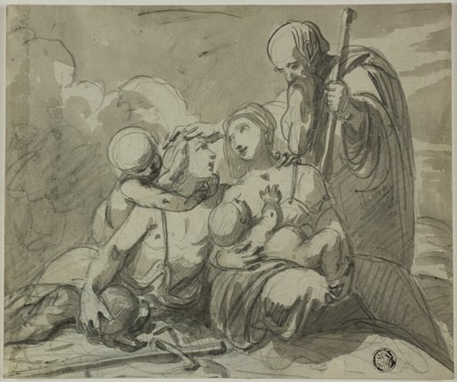 Holy Family with Warrior Saint