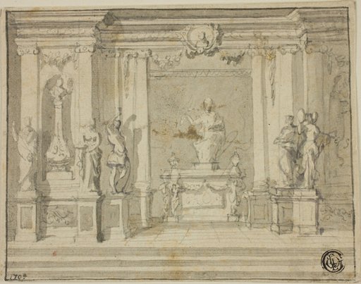 Inner Portico with Statues