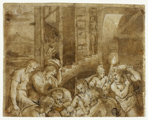 Adoration of the Shepherds: Upper Half