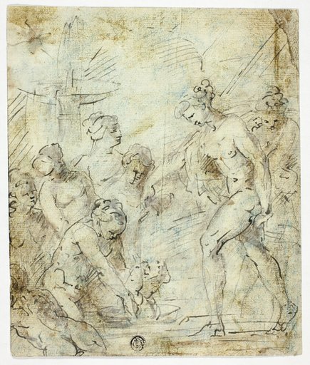 Mercury Entrusting Infant Bacchus to Nymphs
