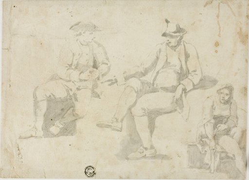 Three Sketches of Seated Figures