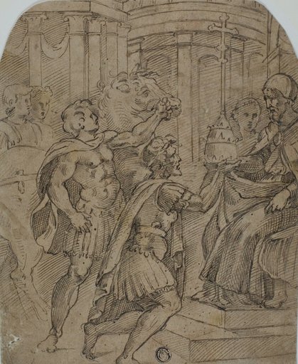 Study for the Emperor Constantine Offering the Tiara to Pope Sylvester