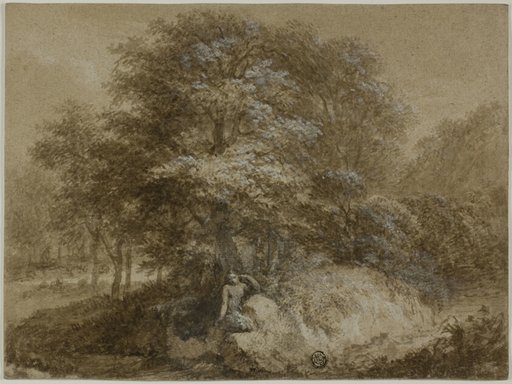 Shady Grove with Nymph Seated Under Tree
