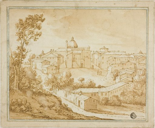 Italian Hilltown with Central Square