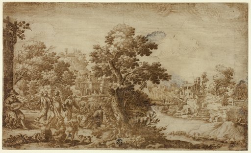 Landscape with Dancers and Musicians