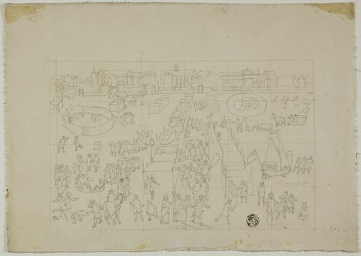 Winter Festival Outside Scandinavian Town
