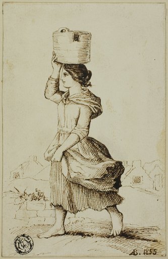 Girl of Claddagh or Fishing Suburb, Galway