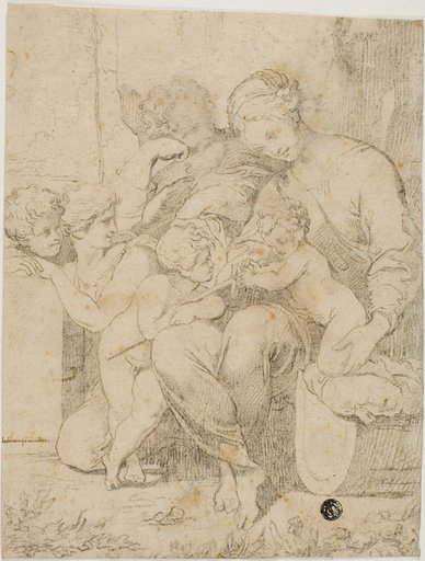 Holy Family with the Infant Saint John the Baptist and Angels