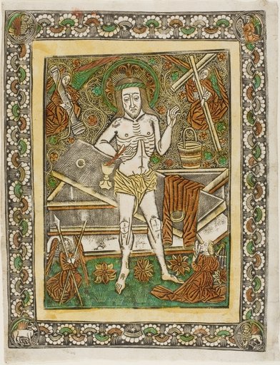 The Man of Sorrows with Four Angels