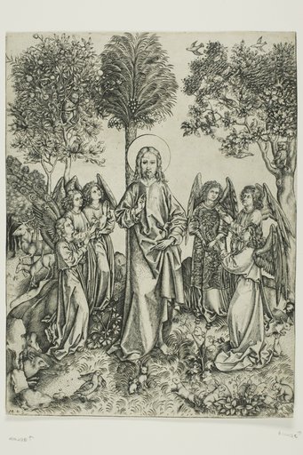 Christ in the Desert with Six Angels