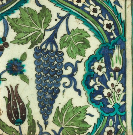 Tile with Grape Cluster