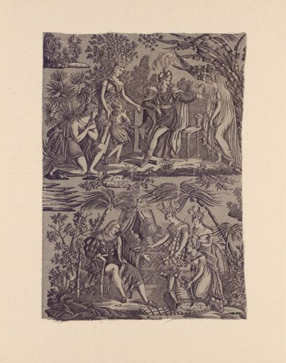 Le Romance du Cortés (The Song of Cortez) (Furnishing Fabric)