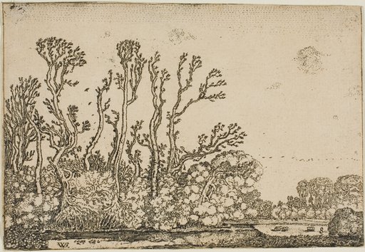 Landscape with Trees, Pond and Sheep