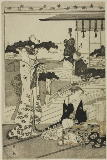 Suma, from the series "A Fashionable Parody of the Tale of Genji (Furyu yatsushi Genji)"