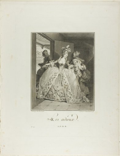 Goodbyes, from Monument du Costume Physique et Moral de la fin du Dix-huitième siècle