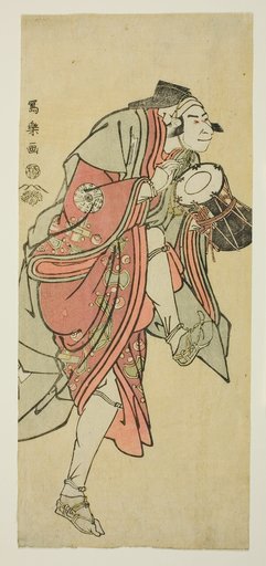 Nakamura Nakazo II in the Role of Aramaki Mimishiro Kanetora Disguised as Saiwaka