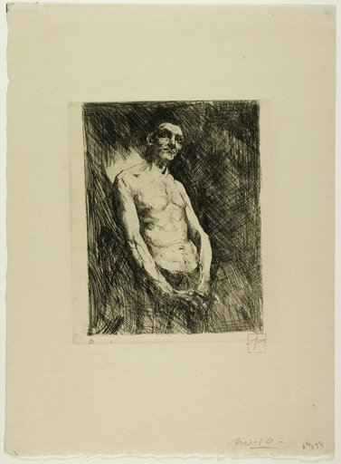 Half Nude Figure of a Man
