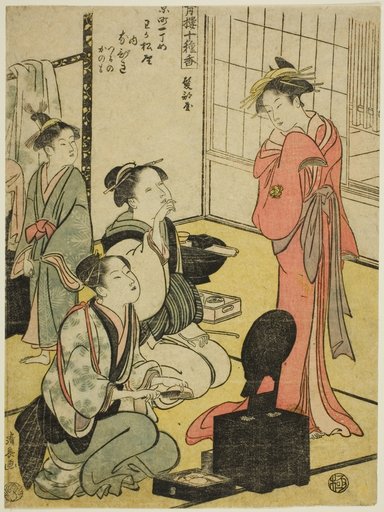 Hairdressing Room (Kamibeya), from the series "Ten Kinds of Incense in the Pleasure Quarters (Seiro jisshu ko)"