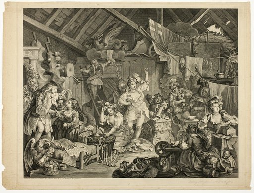Strolling Actresses Dressing in a Barn