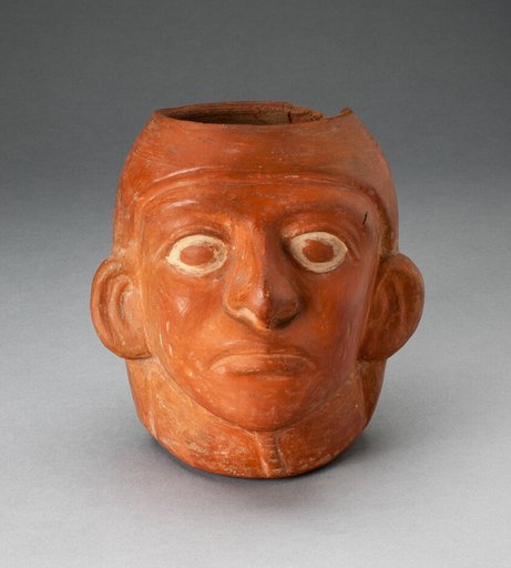 Potrait Jar of a Ruler Wearing Simple Headdress