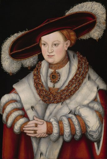 Portrait of Magdalena of Saxony, Wife of Elector Joachim II of Brandenburg