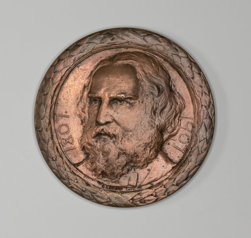 Medal commemorating Henry Wadsworth Longfellow
