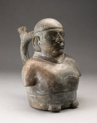 Portrait Vessel of Man with Arms that End at Elbows