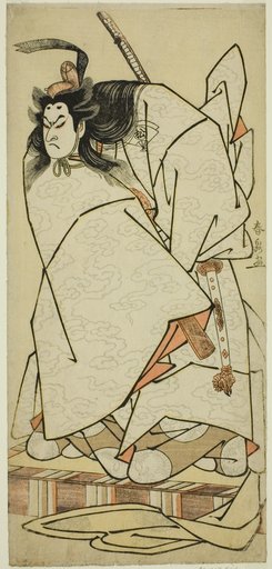 The Actor Onoe Matsusuke I as Ashikaga Takauji in the Play Kumoi no Hana Yoshino no Wakamusha, Performed at the Nakamura Theater in the Eleventh Month, 1786